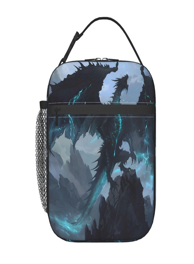 VODRM Dragon Lunch Box for Kids,Cool Insulated Bag for Student,Animal Reusable Thermal Insulation Cooler Tote Bags for School Work Picnic Camping Outdoor Gifts (Epic Fantasy Dragon) - Image 1